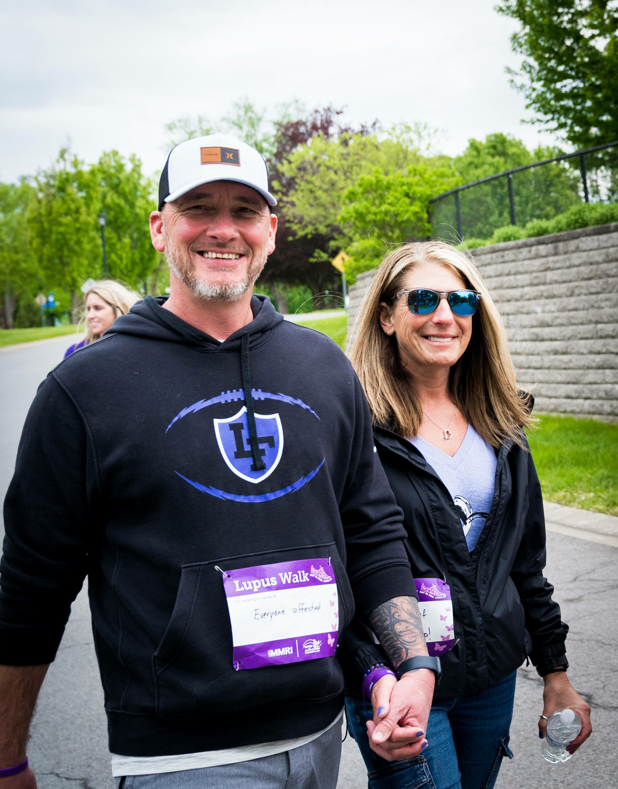 Walkers at the Lupus Walk