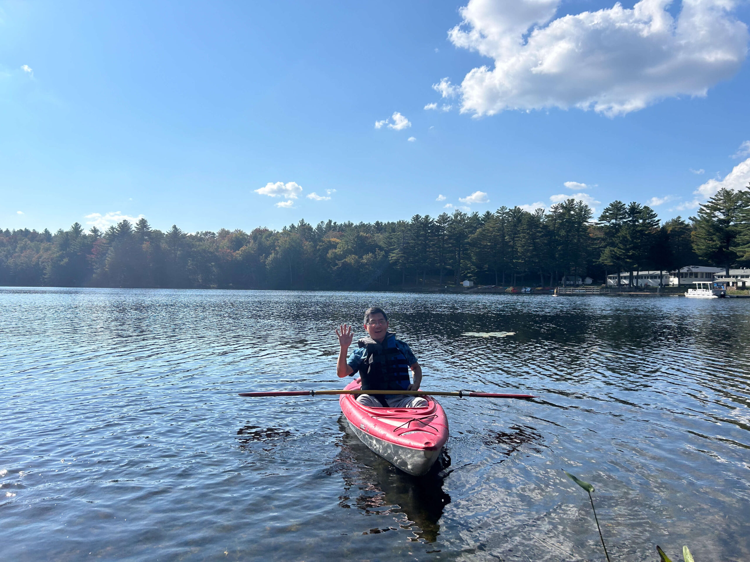 man in kayak