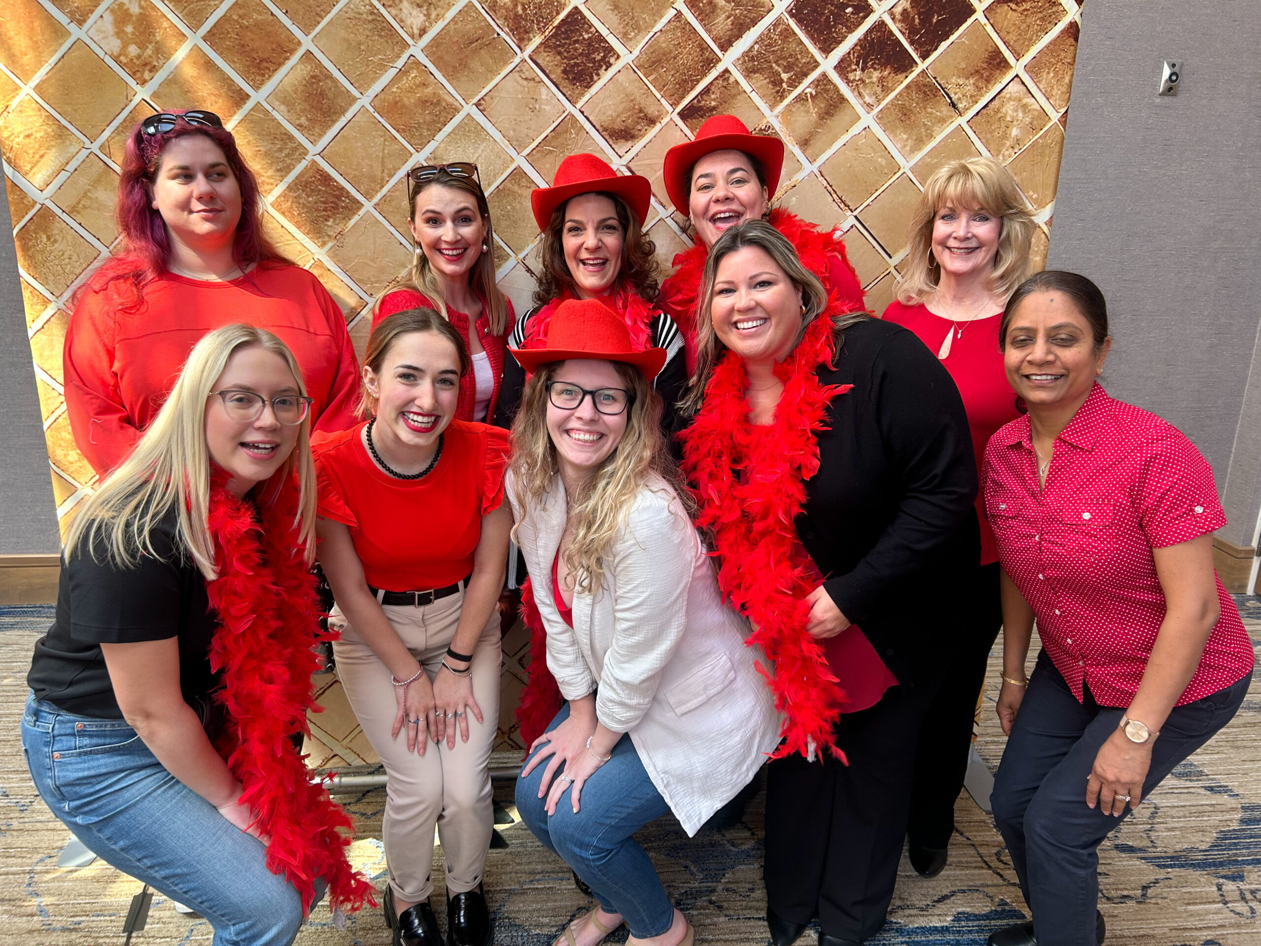 members of mmri at Go Red for Women Lunch