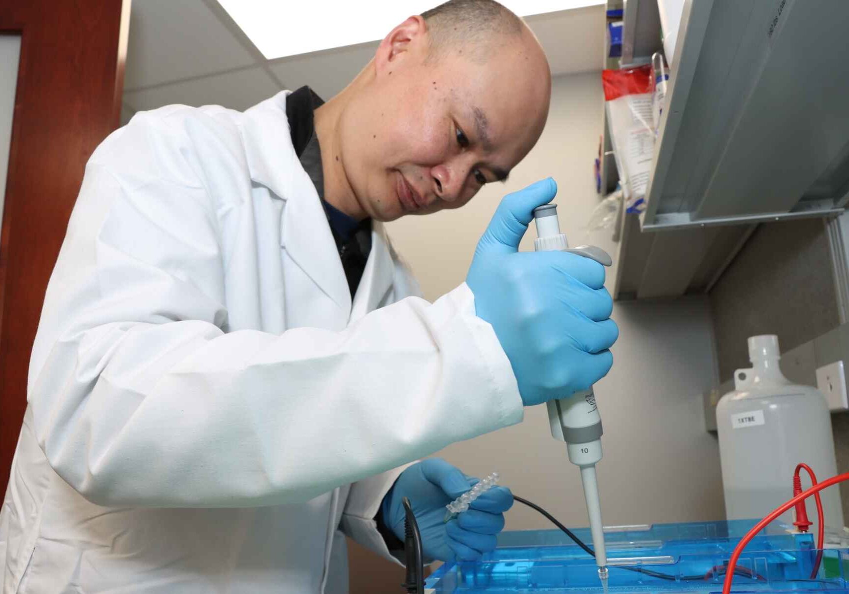 tongbin wu testing in a lab